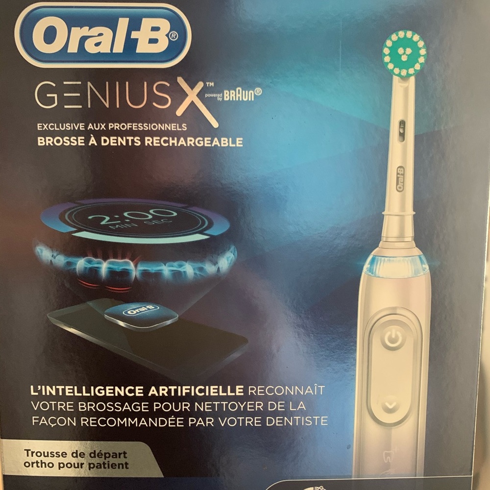 Braun genius x electric toothbrush